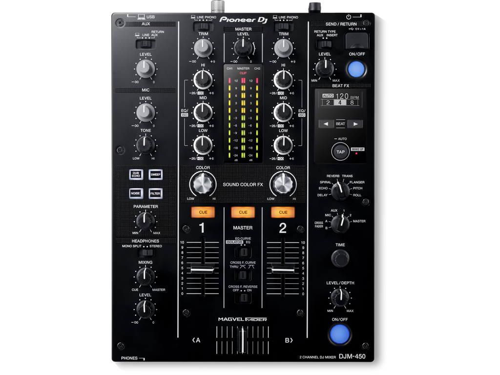 Pioneer DJ DJM-450 2 Kanal DJ Mikser