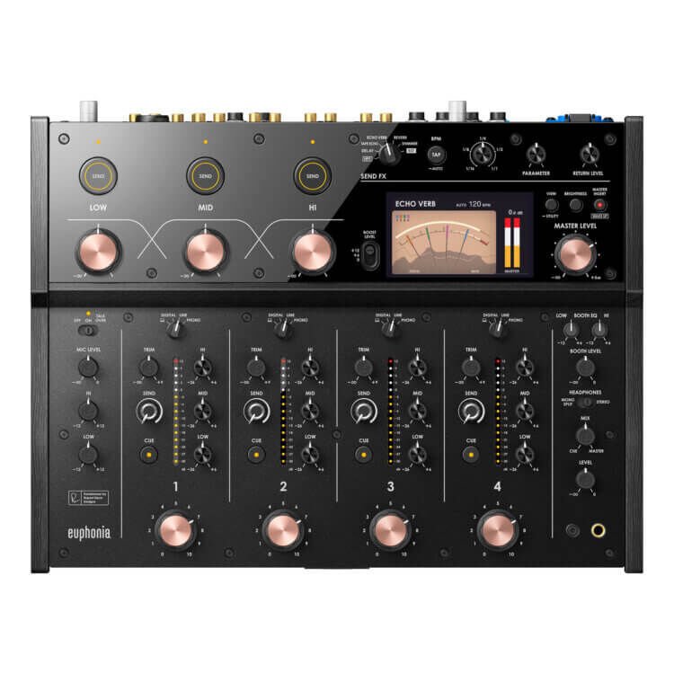 AlphaTheta Euphonia Profesyonel 4 Kanal DJ Mixer